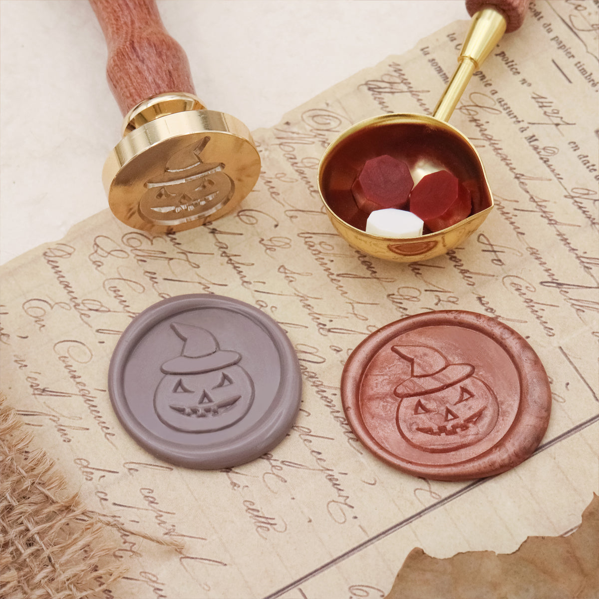 Stamprints Tampon Encreur Cire à Cacheter Halloween 4