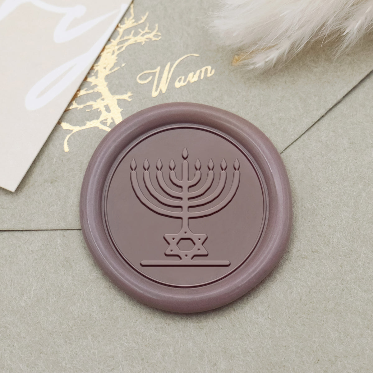 Sello de Lacre con Símbolo de Menorah 1