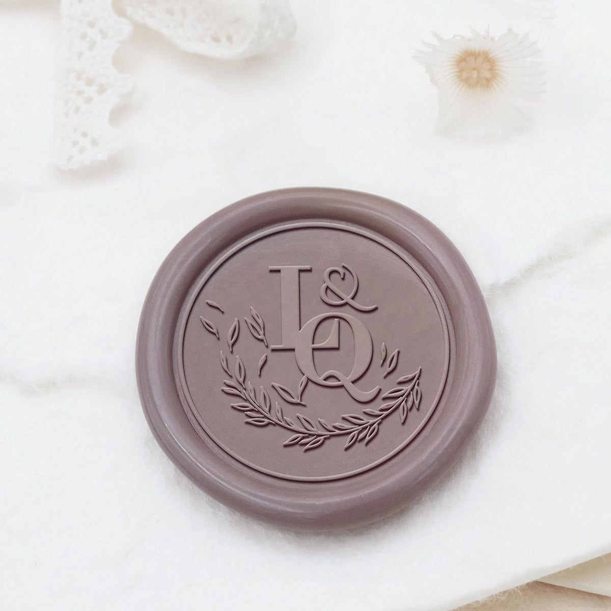 Stamprints Personalisiert Hochzeit Monogramm Siegelwachs Siegelstempel Stempel 1
