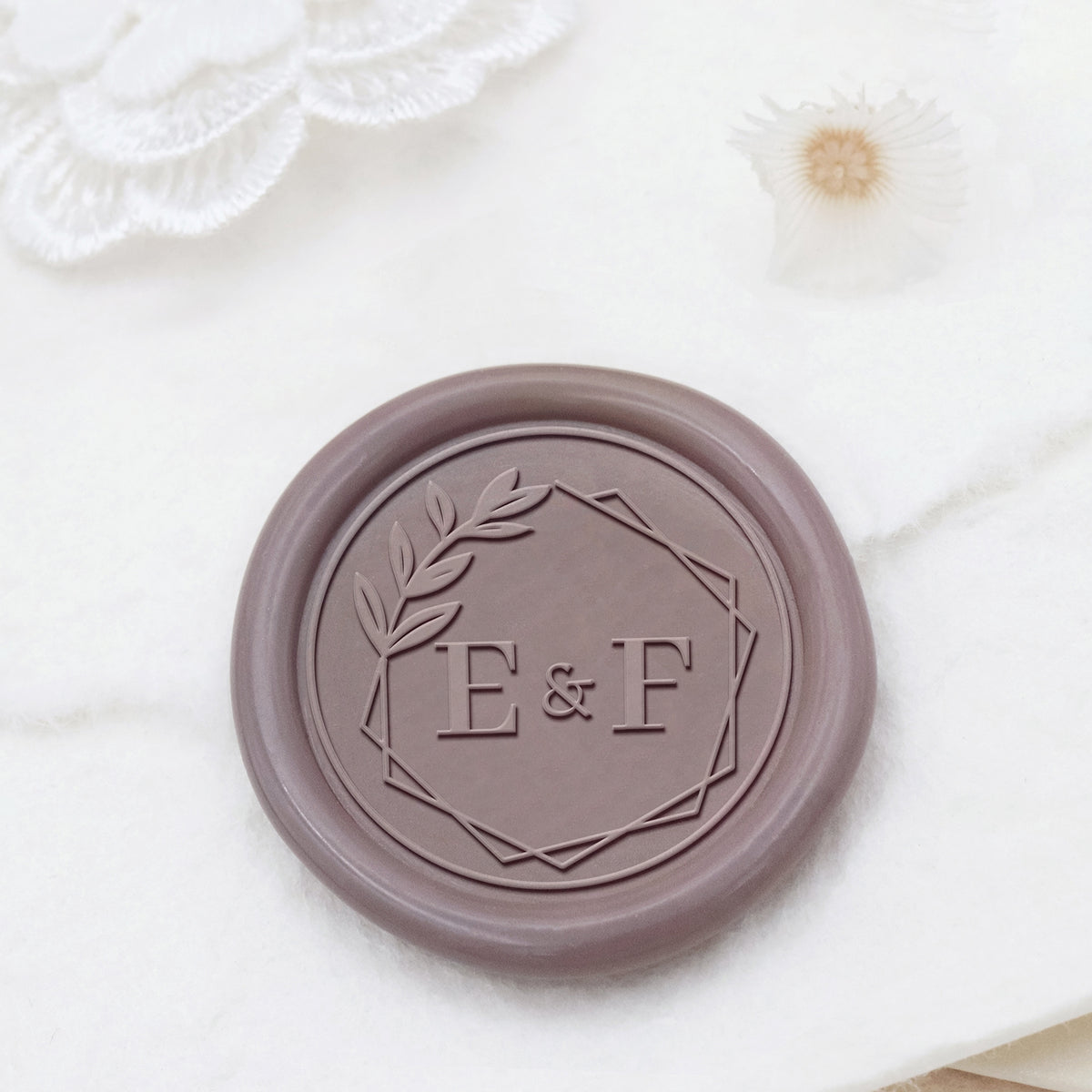 Stamprints Personalisiert Hochzeit Monogramm Siegelwachs Siegelstempel Stempel 1