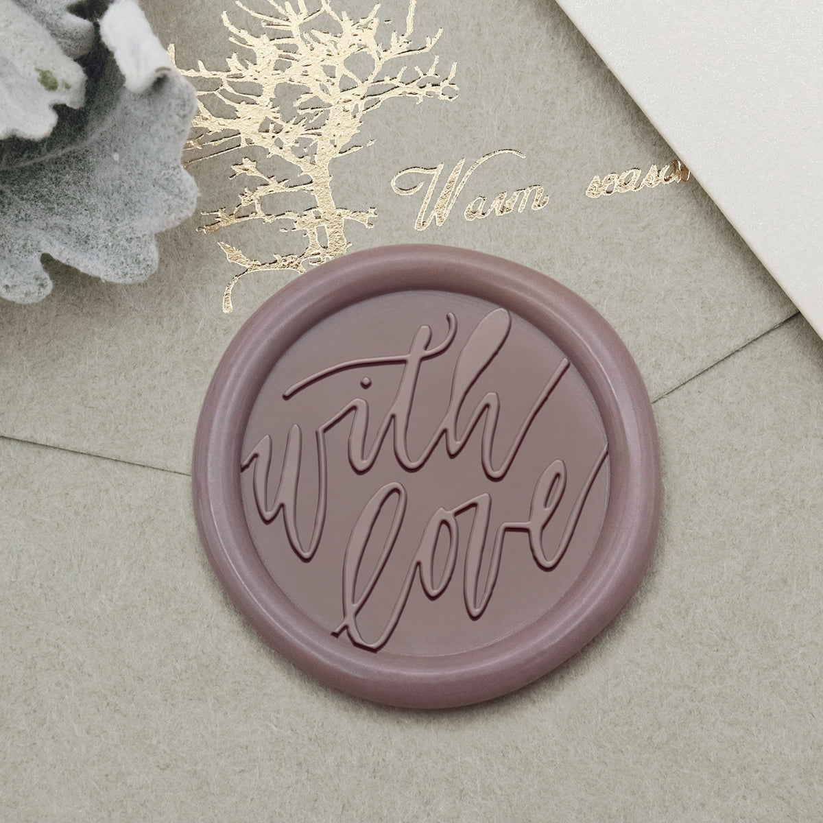 Stamprints Tampon Encreur Sceau de Cire de Salutation - Avec Amour 1