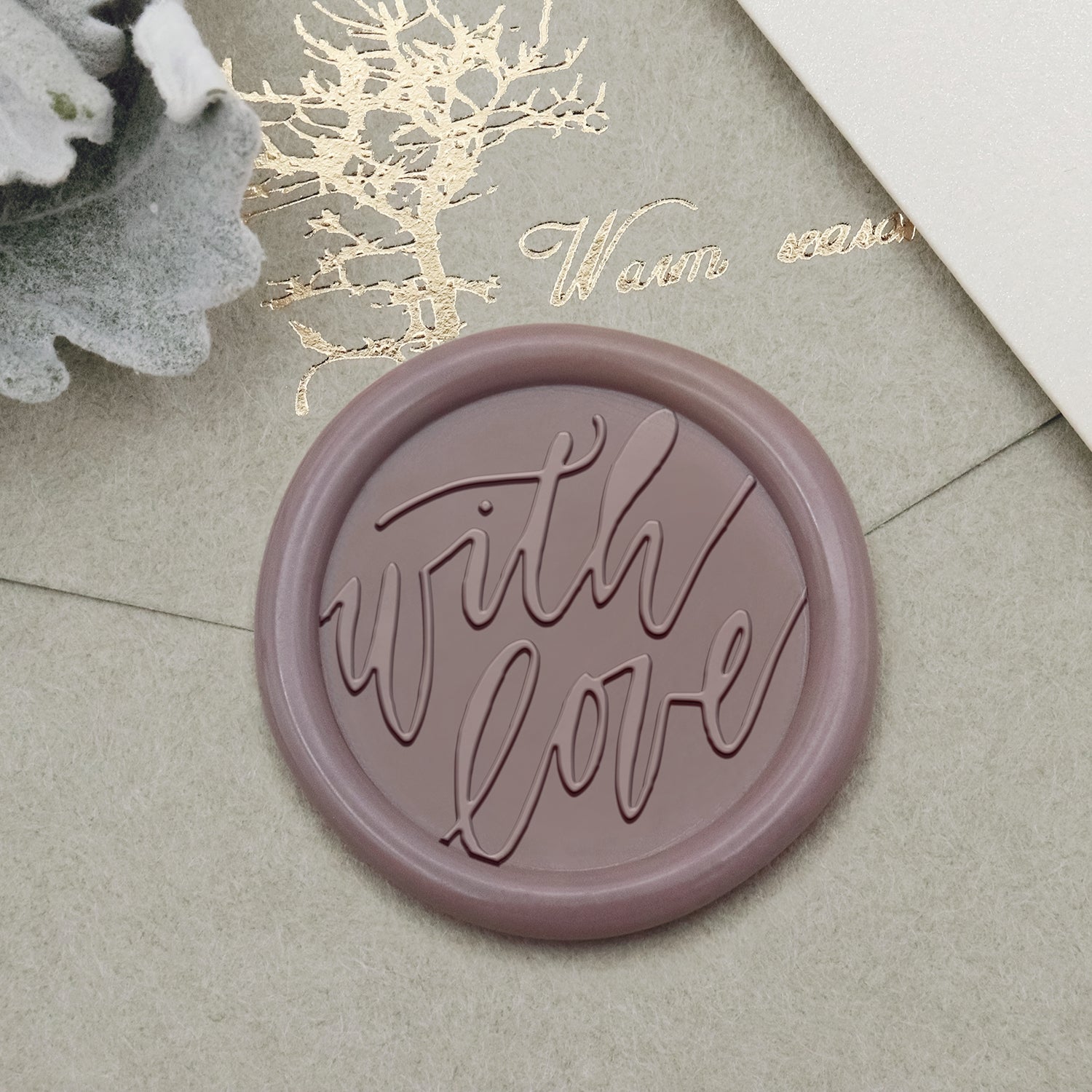 Stamprints Tampon Encreur Sceau de Cire de Salutation - Avec Amour 1