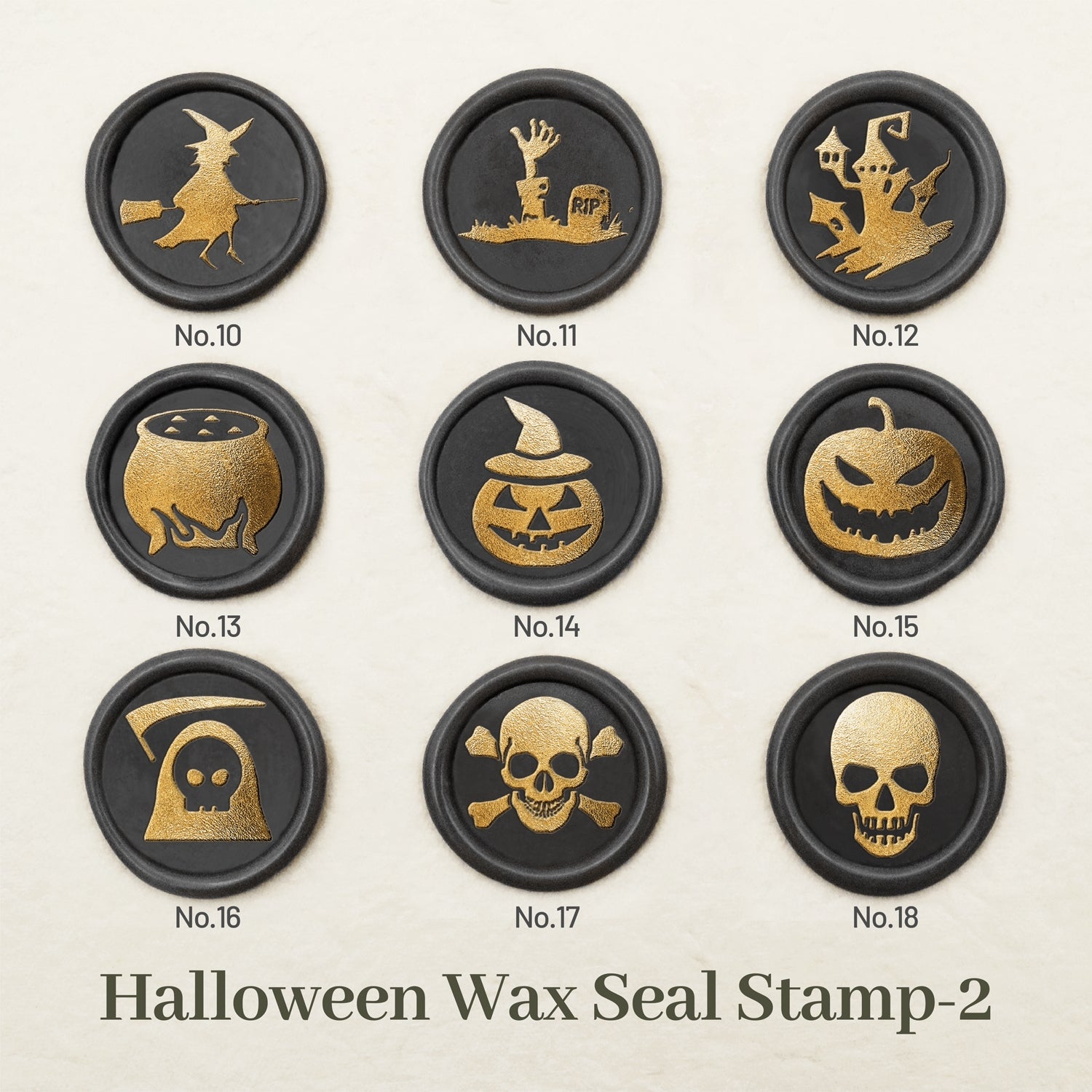 Stamprints Halloween Design de Tampon Encreur Sceau de Cire 2