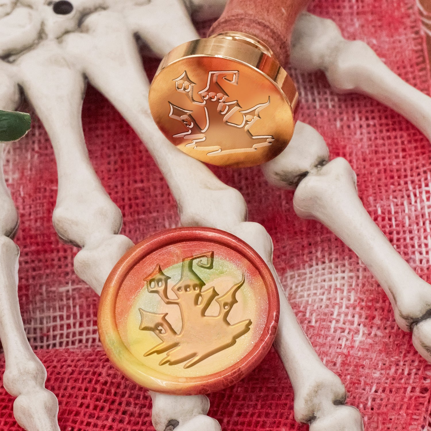 Tampon Encreur avec Sceau de Cire Halloween - Style 16 2