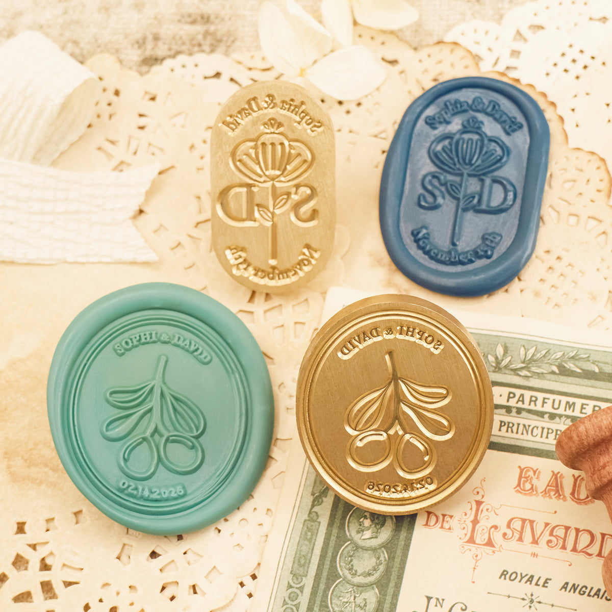  Oval Custom Wedding Wax Seal Stamp4