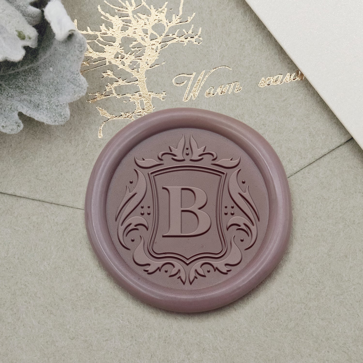 Sello de Caucho de Lacre con Logo Personalizado - Estilo 9-2
