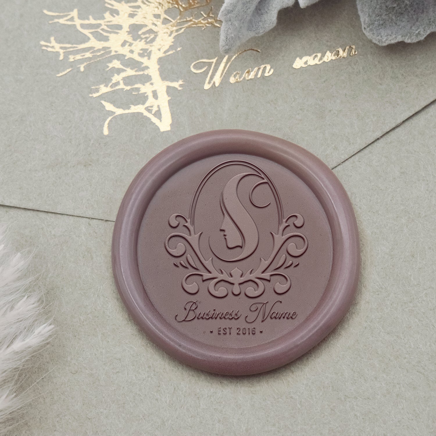 Sello de Caucho de Lacre con Logo Personalizado - Estilo 29-2