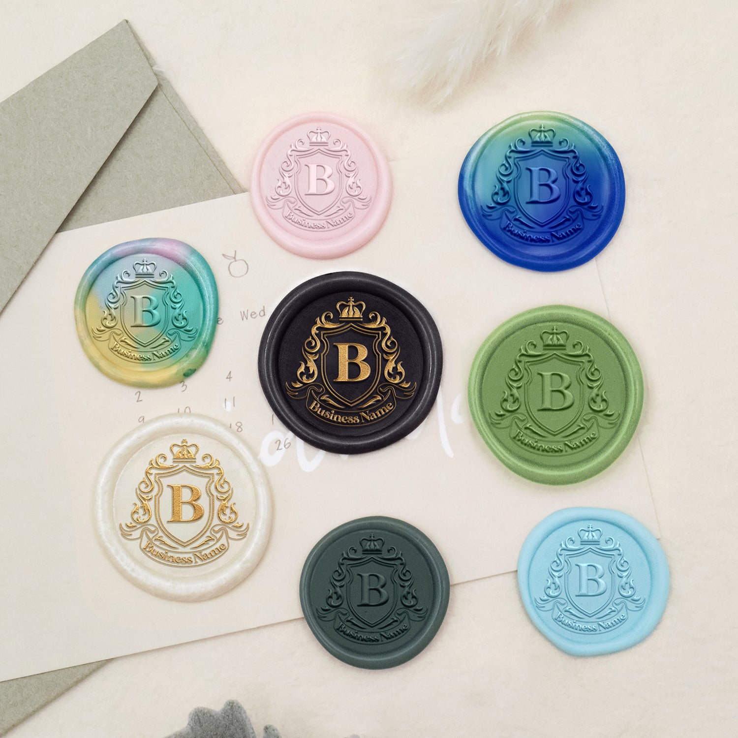 Custom Logo Wax Seal Stamp - Style 18-3