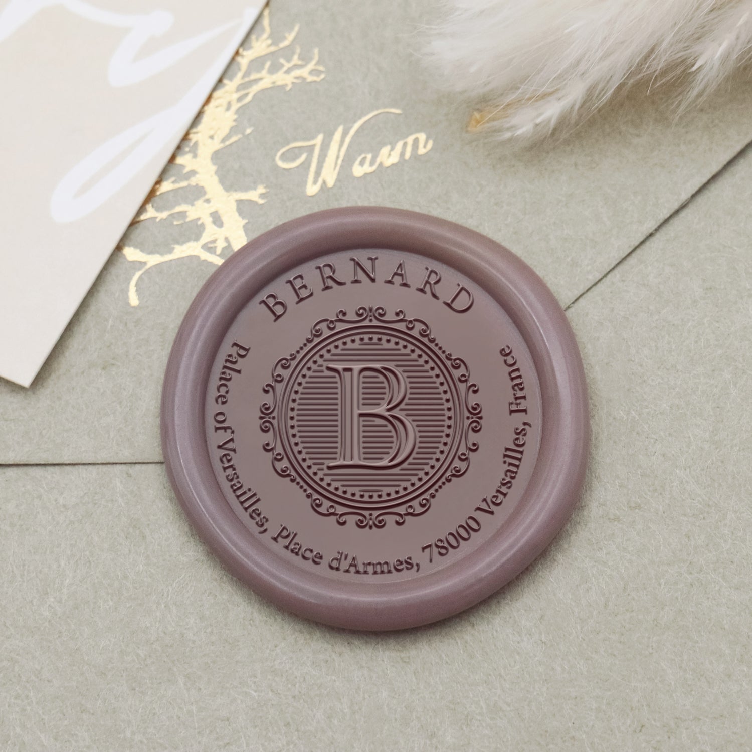 Sello de Lacre Personalizado de Dirección - Estilo 17 1