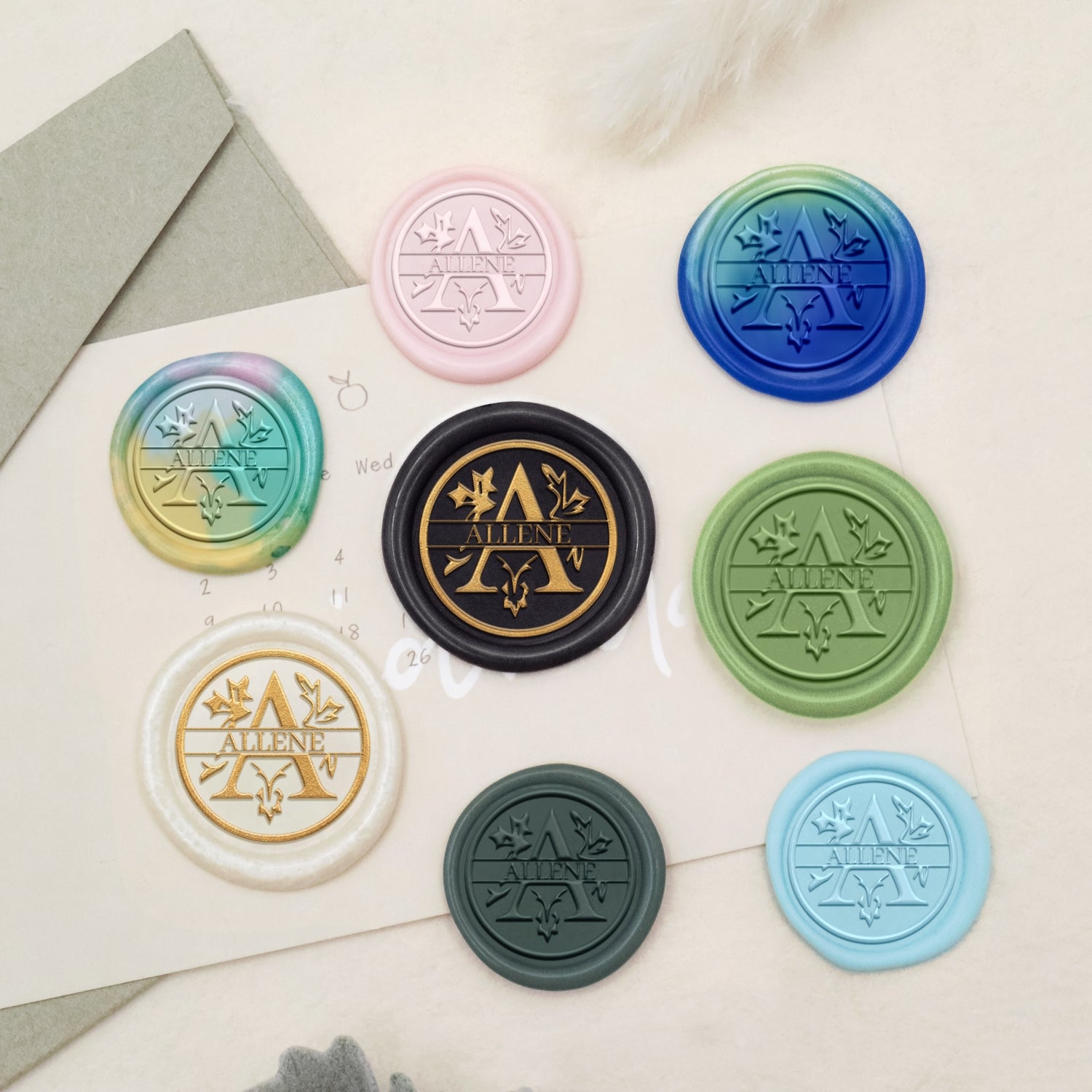Custom Address Wax Seal Stamp - Style 27-copy 3
