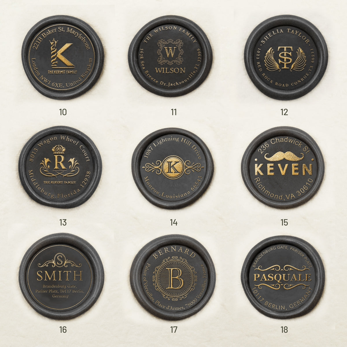 Personalisierte Adresse Siegelwachs Siegelstempel (27 Designs) Custom-Address-Wax-Seal-Stamp2