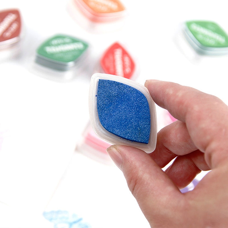 Glänzendes Perlglanz Farbe Augen Finger Mal Tinte Stempelkissen7111