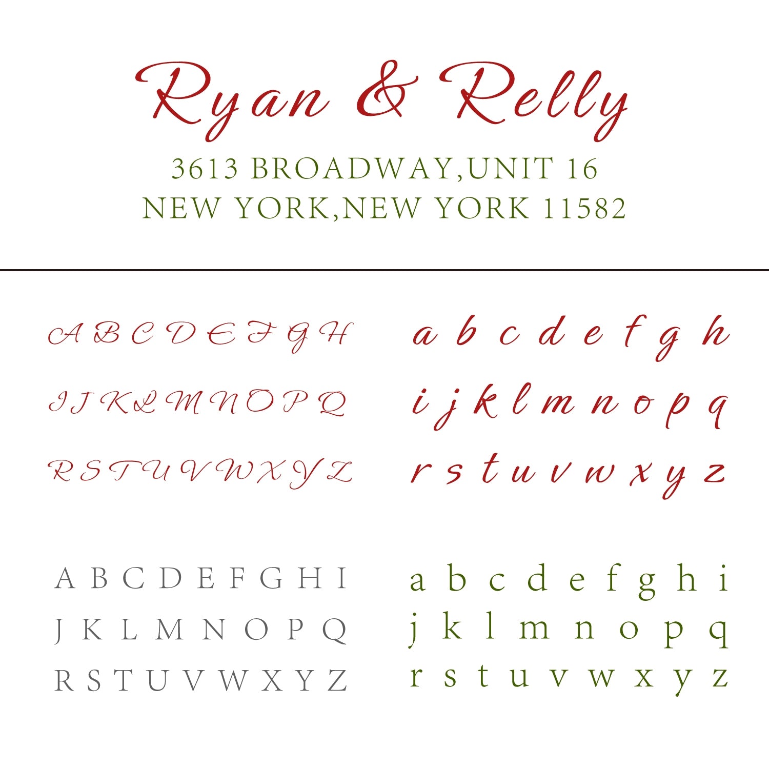 Personalisierter rechteckiger handschriftlicher Schriftart Adresse Rückgabe Gummistempel - Stil 6