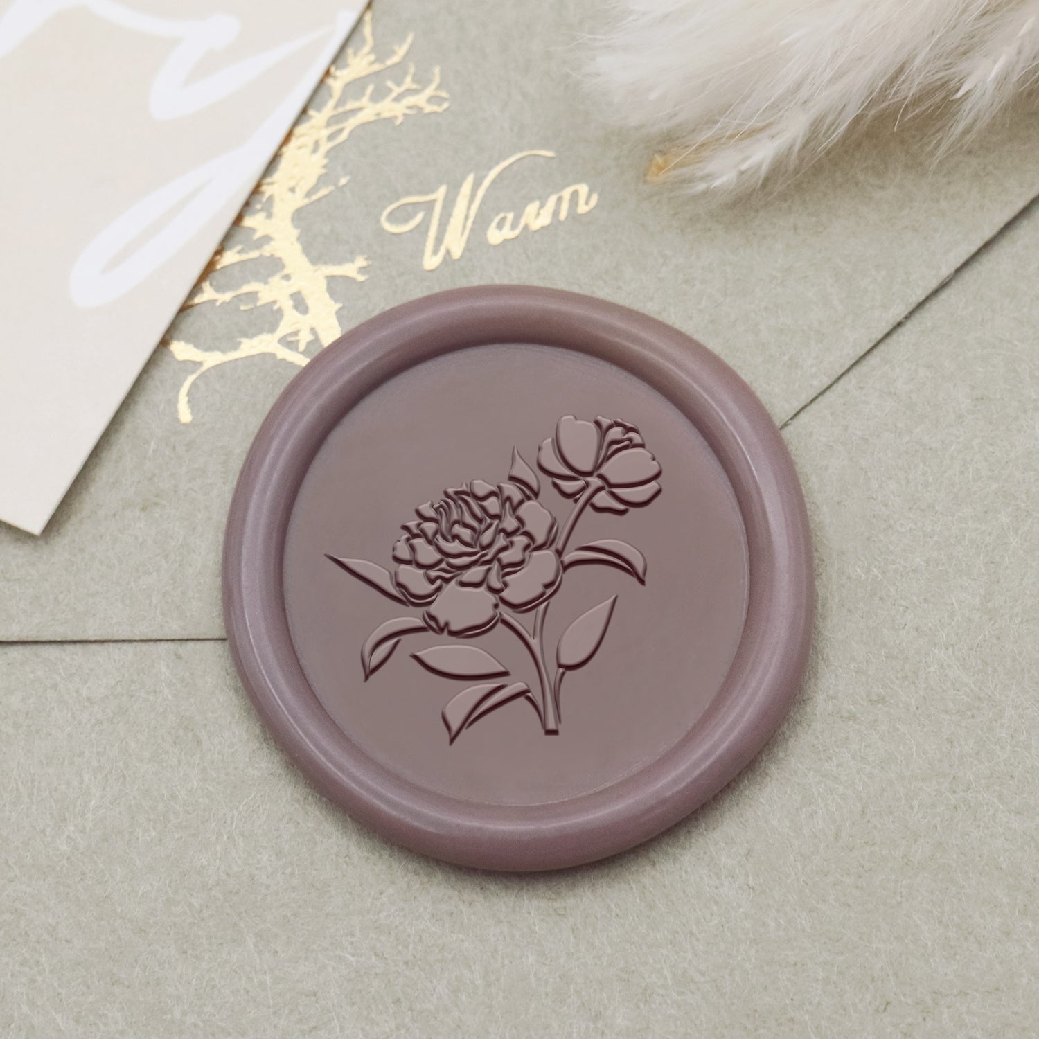 Botanischer Siegelwachs Siegelstempel (18 Designs)-7 1