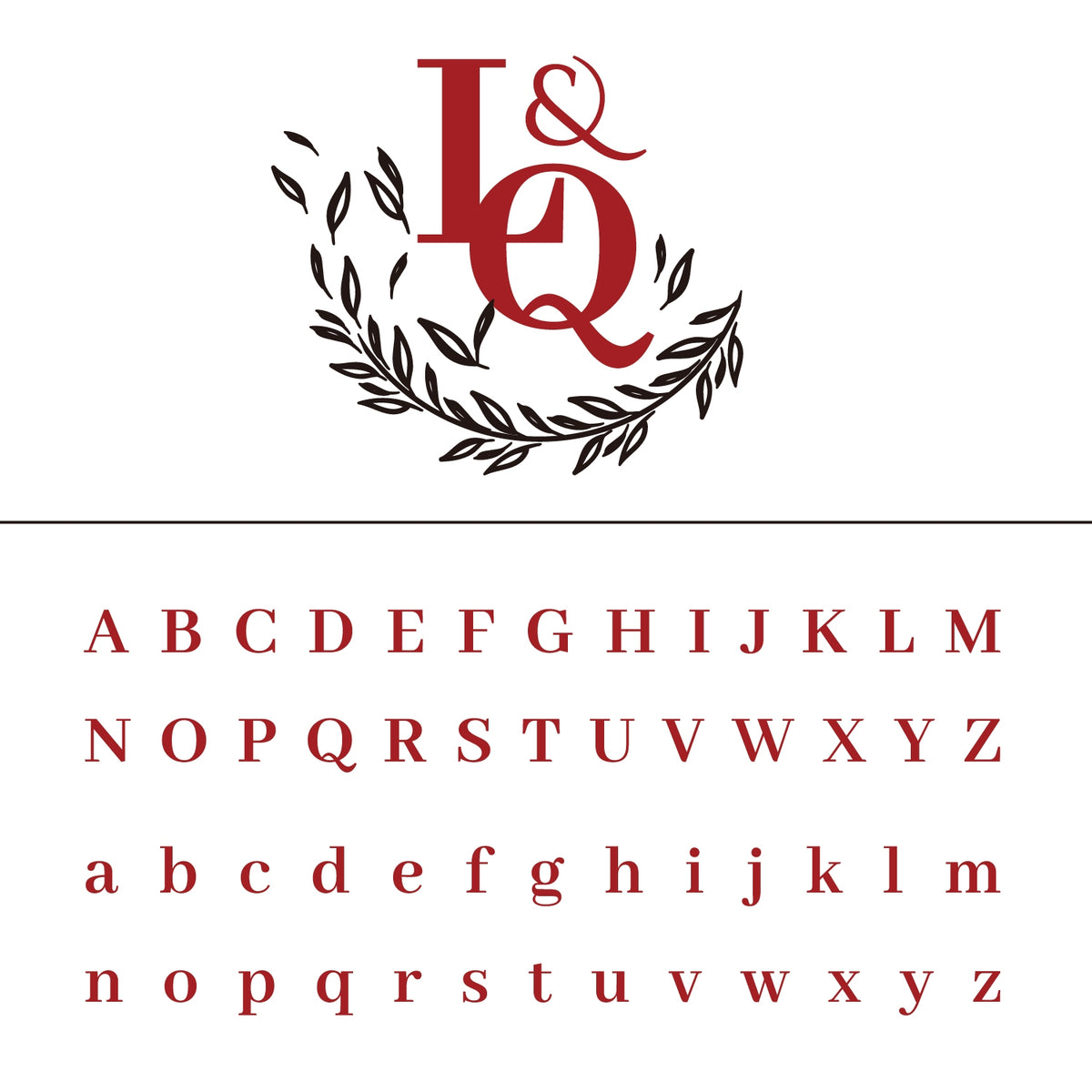 Personalisierter Fallender Olivenzweig Hochzeit Monogramm Siegelwachs Siegelstempel 11