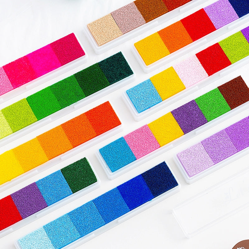 Set de Almohadillas de Tinta de Color Caramelo con Gradiente Largo a