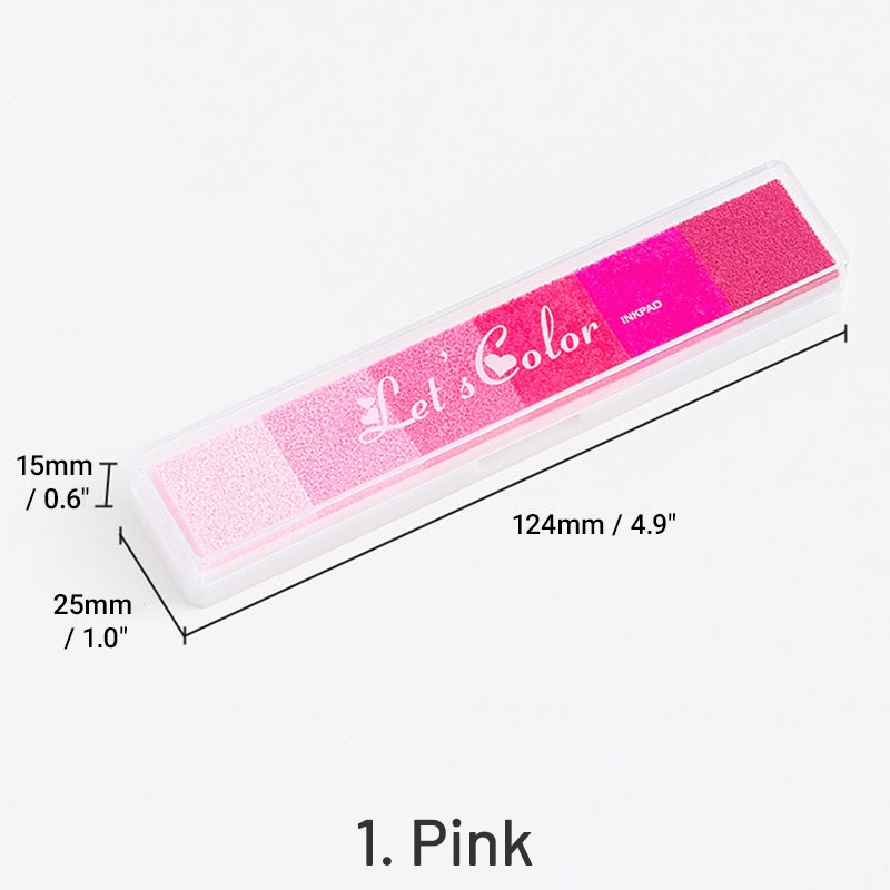 Juego de Almohadillas de Tinta de Color Caramelo Degradado Largo sku-1