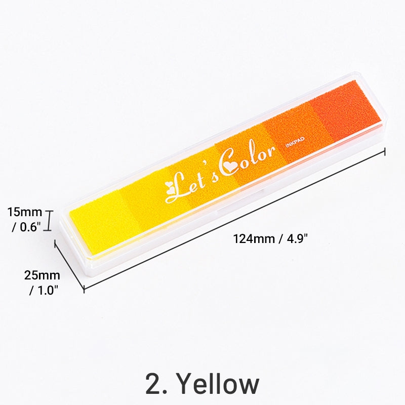 Juego de Almohadillas de Tinta de Color Caramelo Degradado Largo sku-2