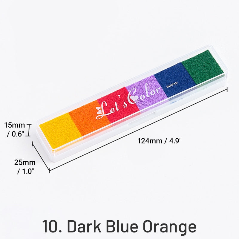 Conjunto de Almohadillas de Tinta de Color Caramelo con Gradiente Largo sku-10