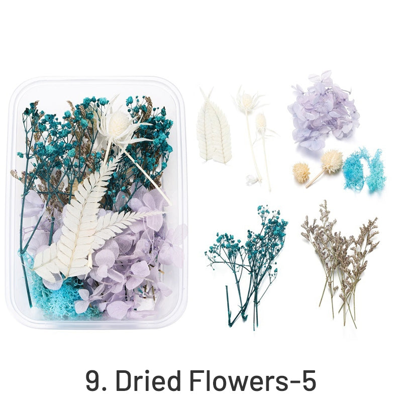 Fleurs séchées préservées décoratives en boîte sku-9
