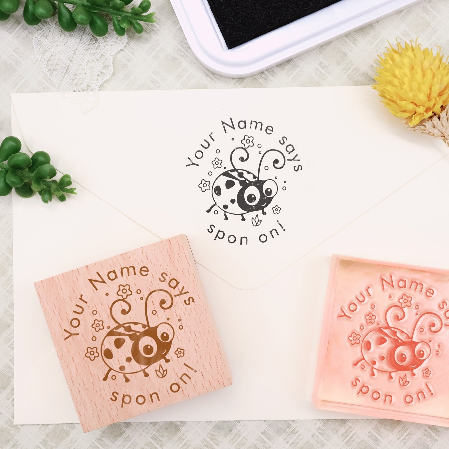 Sello de Caucho de Estrella de Dibujos Animados Personalizado del Día del Niño-11 1