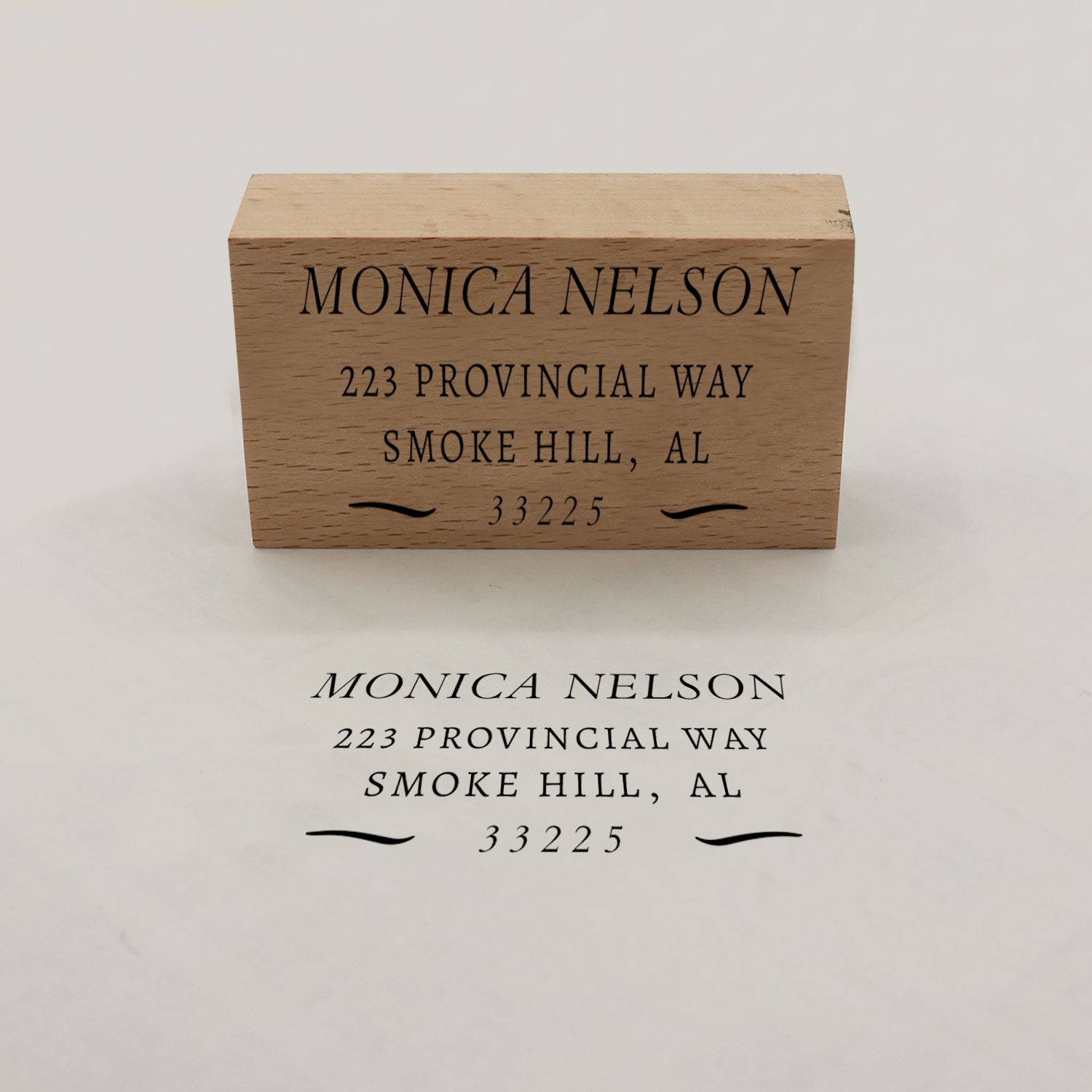 Sello de Caucho Rectangular Personalizado de Dirección de Retorno (9 Diseños)-7
