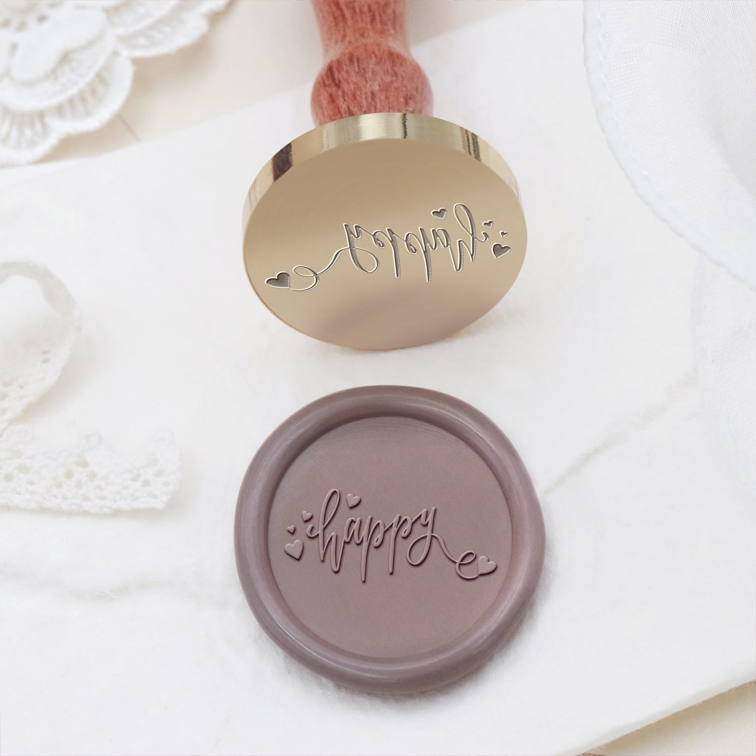 Tampon Encreur de Sceau de Cire pour Invitation et Annonce de Mariage - Style 6 6