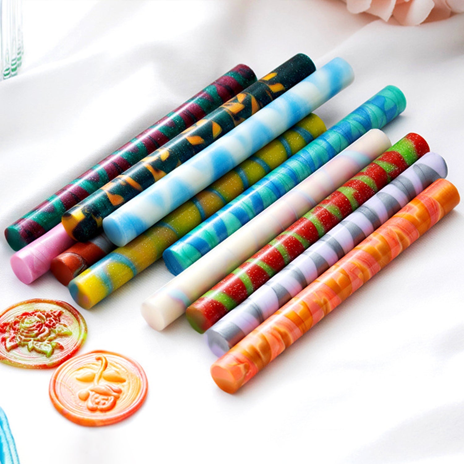 Barras de Lacre de Pistola de Lacre de Color Mixto Vintage Lolipop