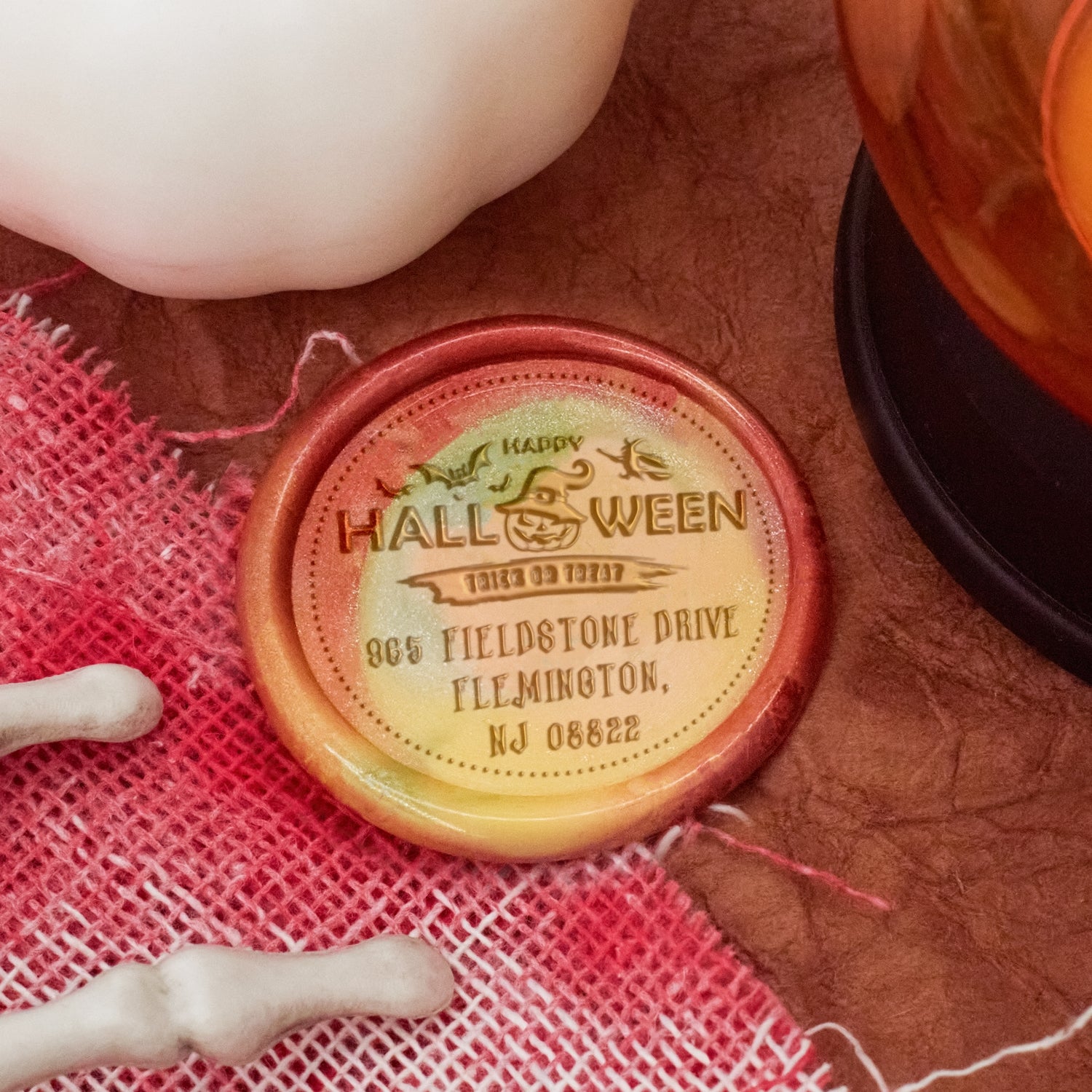 Custom Halloween Address Wax Seal Stamp - Style 2 2