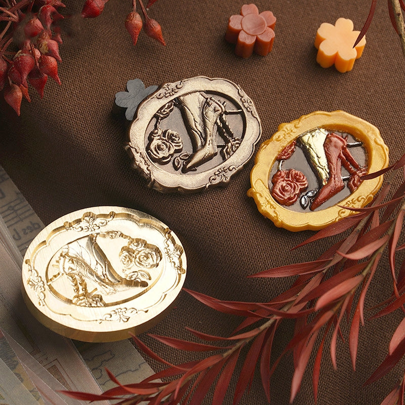3D Relief Lady Wax Seal Stamp (6 Designs) b1