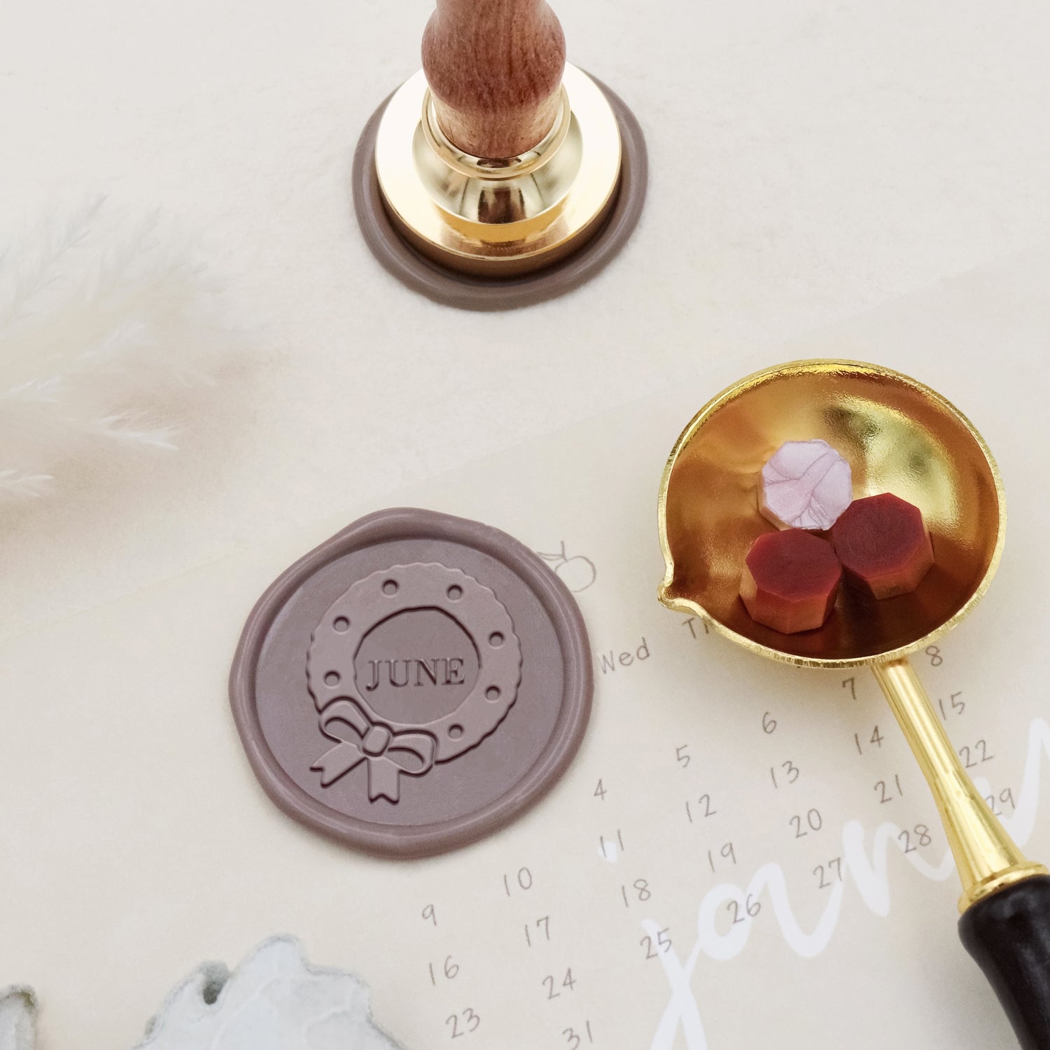 Custom Advent Wreath Christmas Name Wax Seal Stamp3