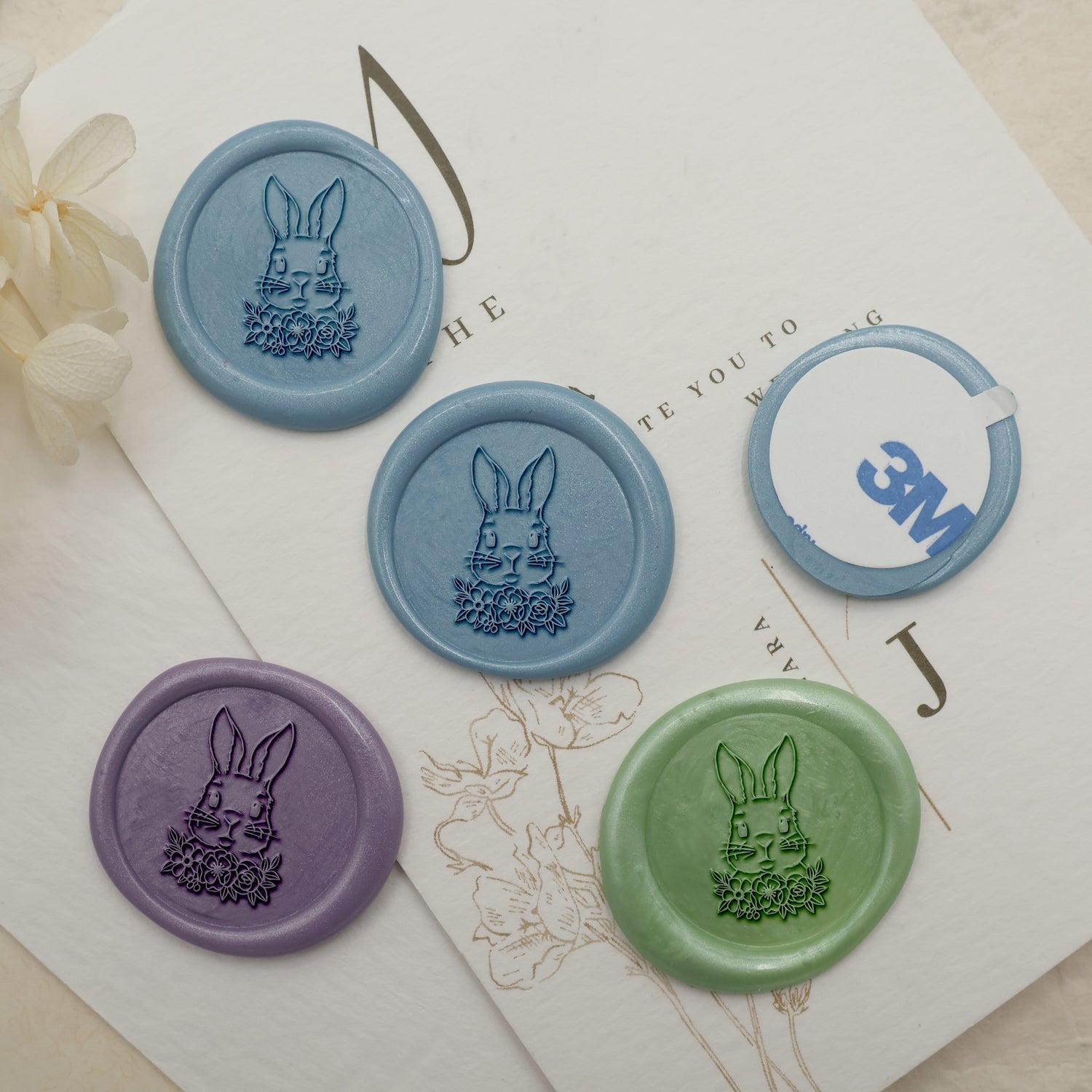 Sello de Lacre de Conejo de Pascua - Stamprints2