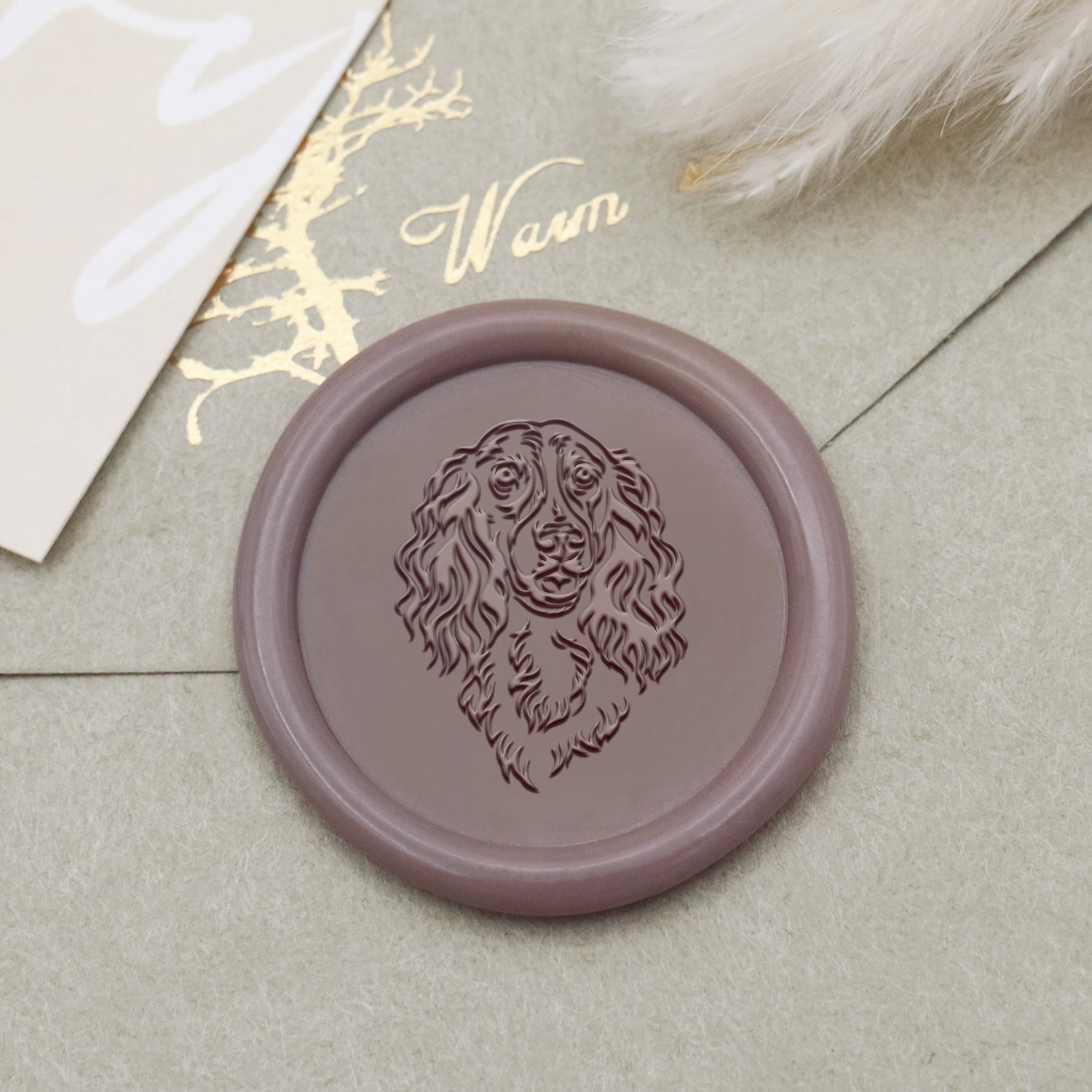 English Springer Spaniel Dog Wax Seal Stamp - Stamprints1