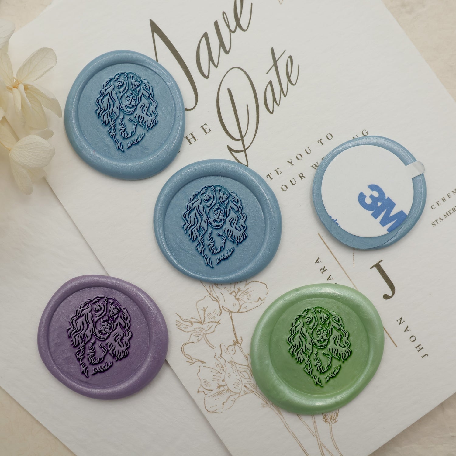 English Springer Spaniel Dog Wax Seal Stamp - Stamprints2
