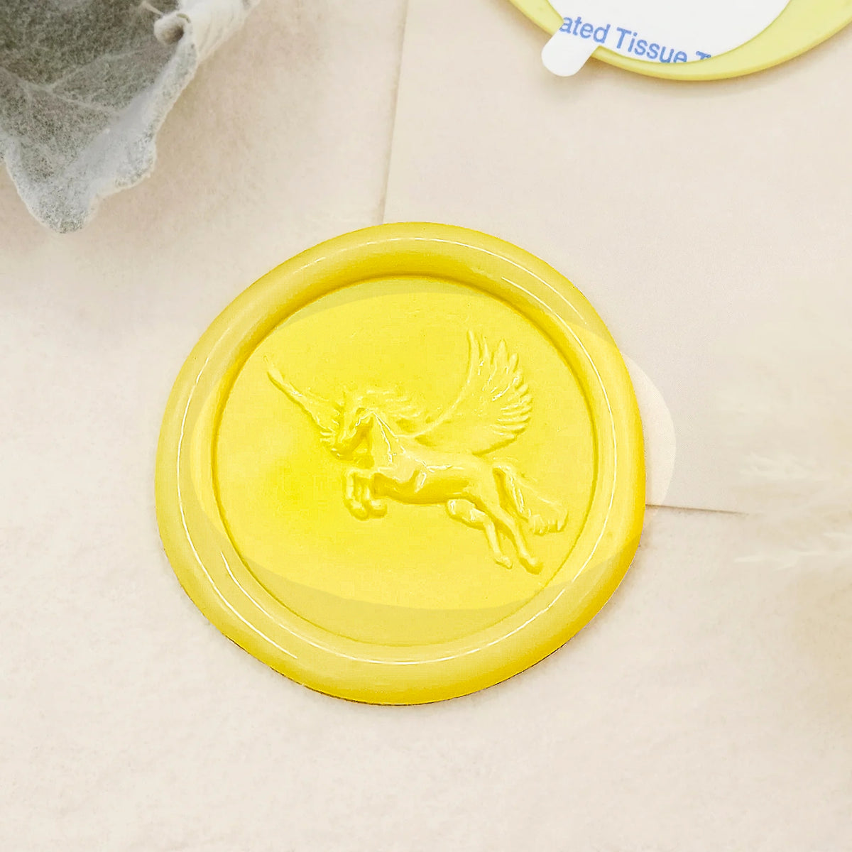 Pegatinas Autoadhesivas de Sello de Lacre Pegaso Relieve 3D 4-4