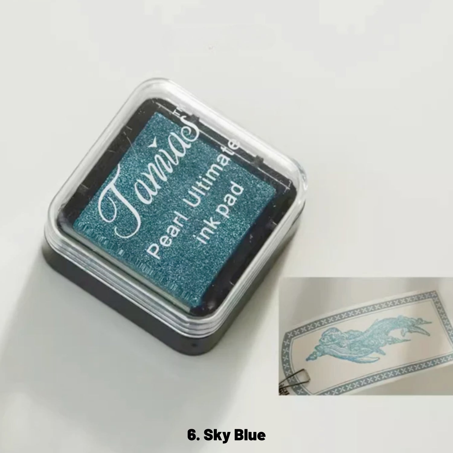 Almohadilla de Tinta Nacarada Mini Retro (8 Colores) 10