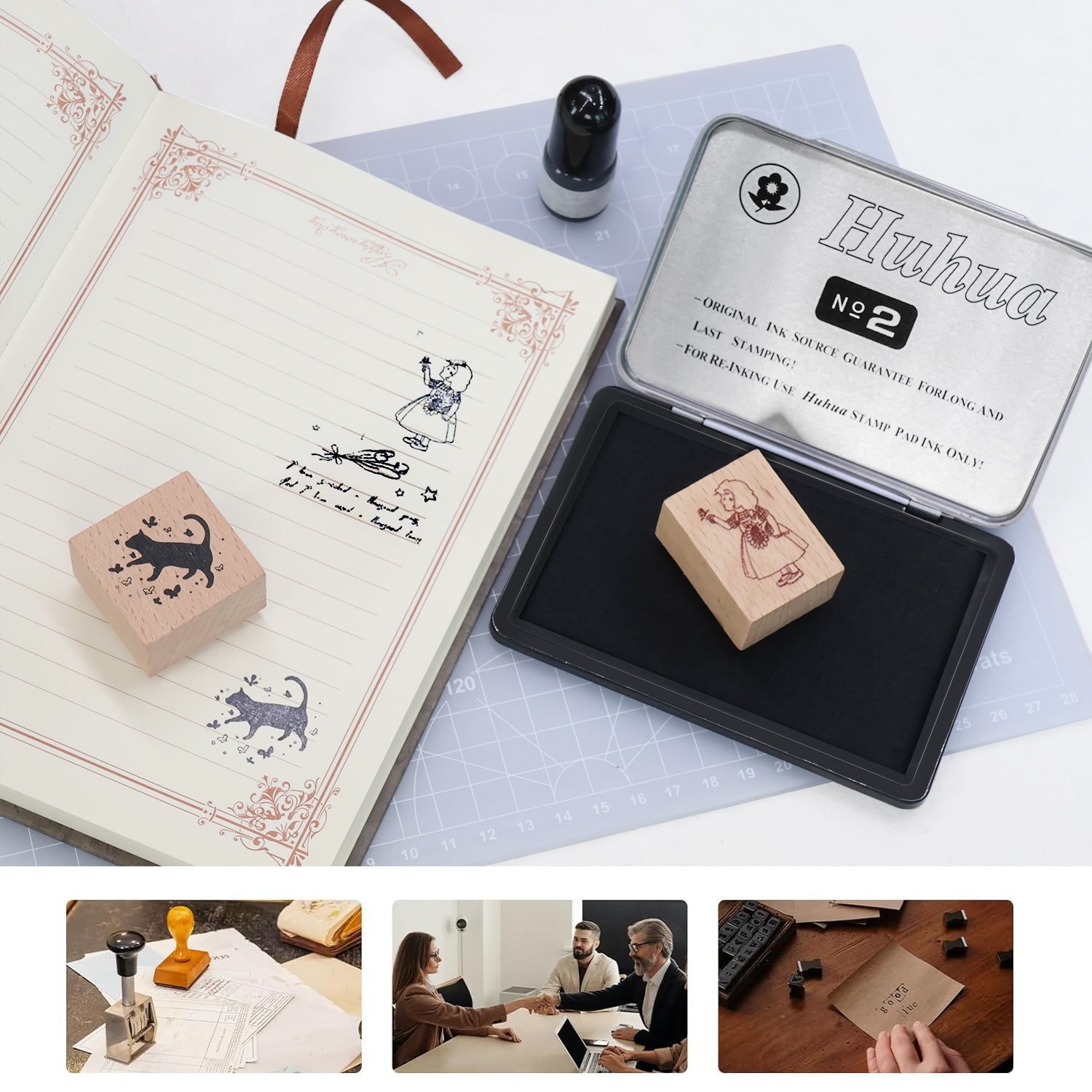 Mehrfarbig und Multi-Spezifikation quadratische Eisenbox wasserbasiert Tinte Soforttrocknend Stempelkissen 改2