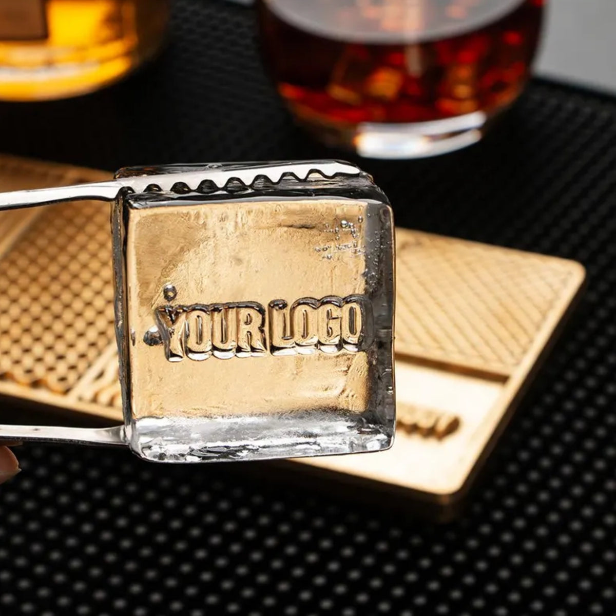 Plancha de Grabado de Latón Personalizada para Cubitos de Hielo2