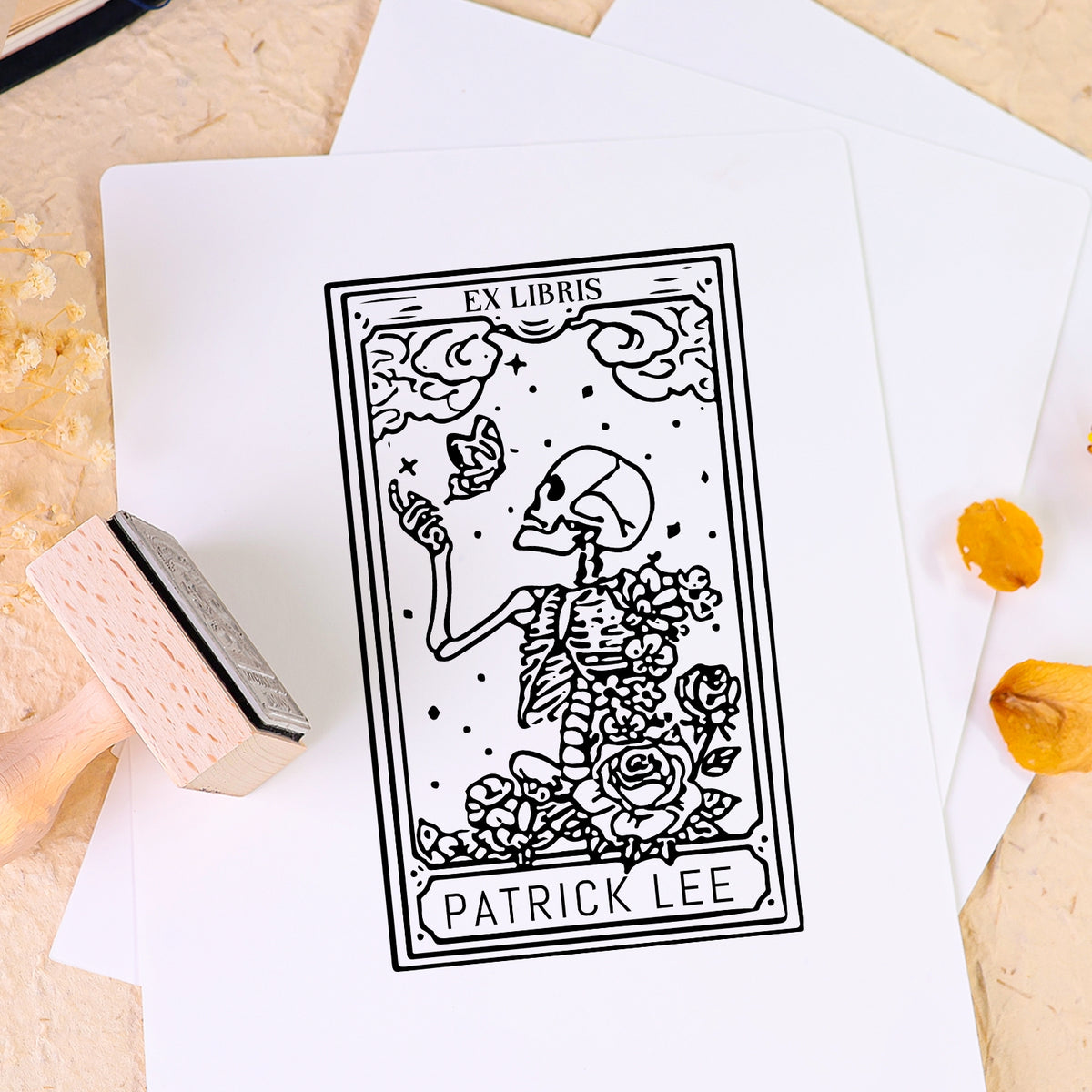 sello de caucho personalizado para libros libro de uso 2