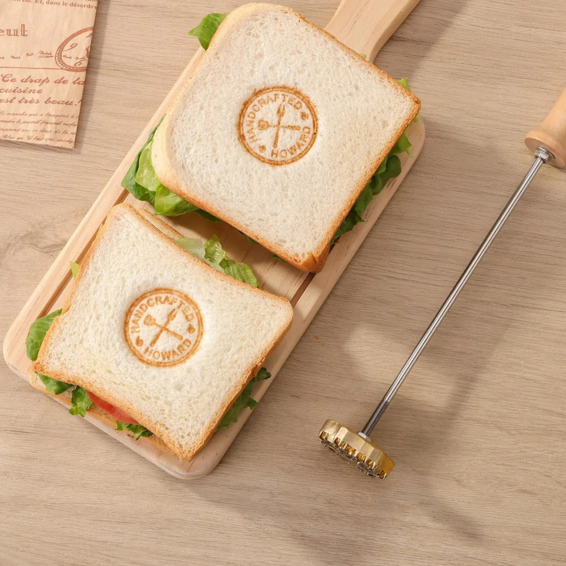 Custom Brass Branding Iron for Baking - Personalized Cake & Bread Stamp5