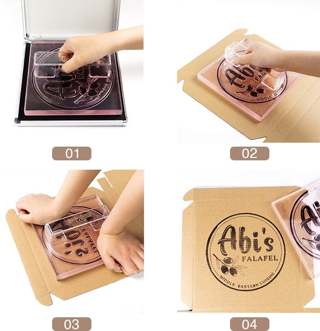 Extra LARGE Size Custom Acrylic Rubber Stamps guide