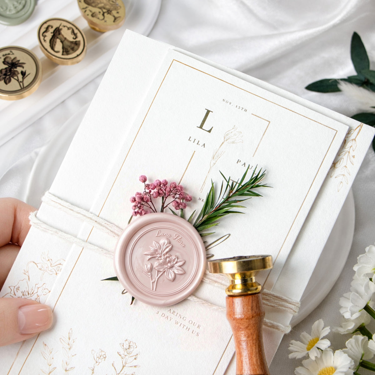 Custom 3D Relief Wax Seal Stamp25