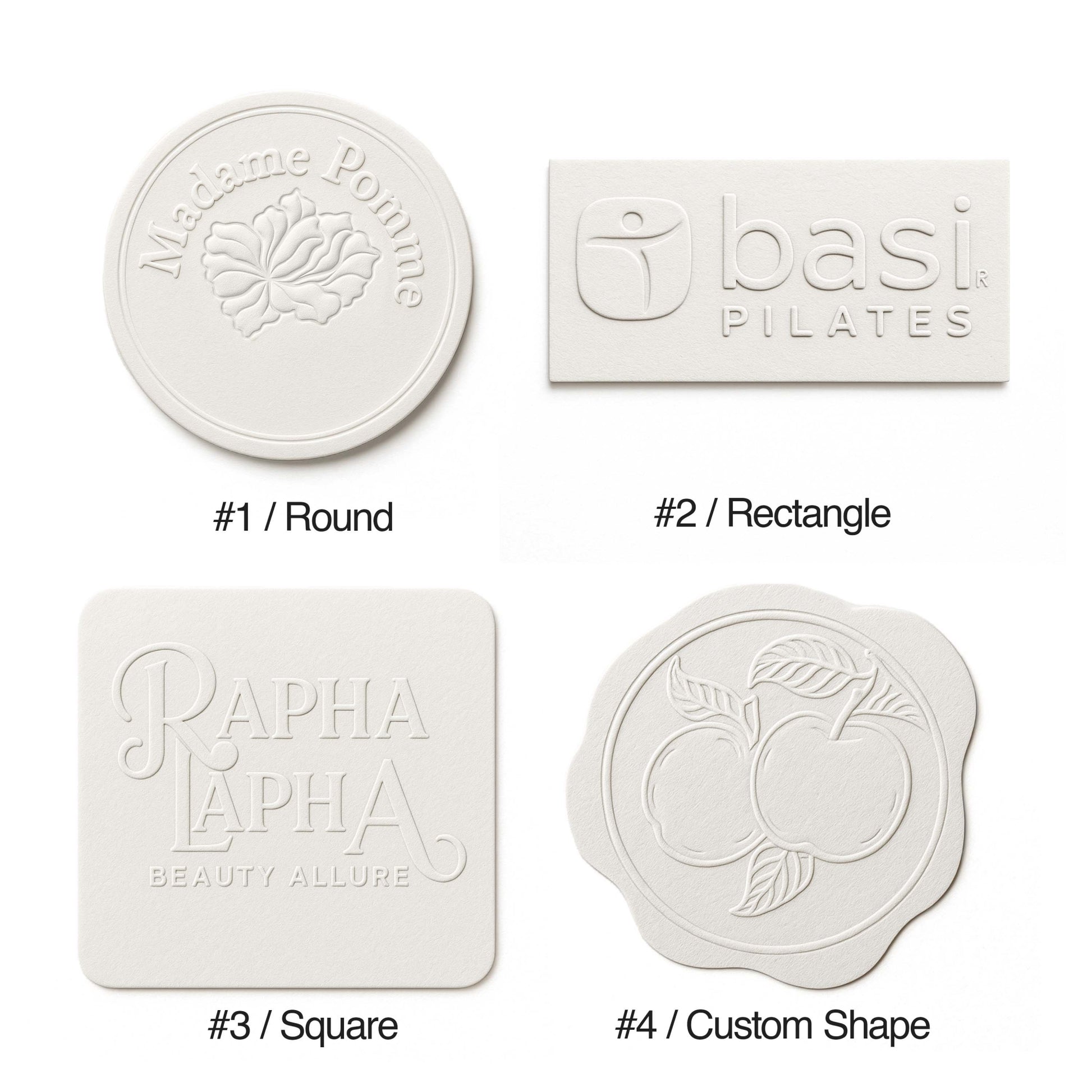 Custom Embossed Textured Sticker - Eco-Friendly Branding Label6