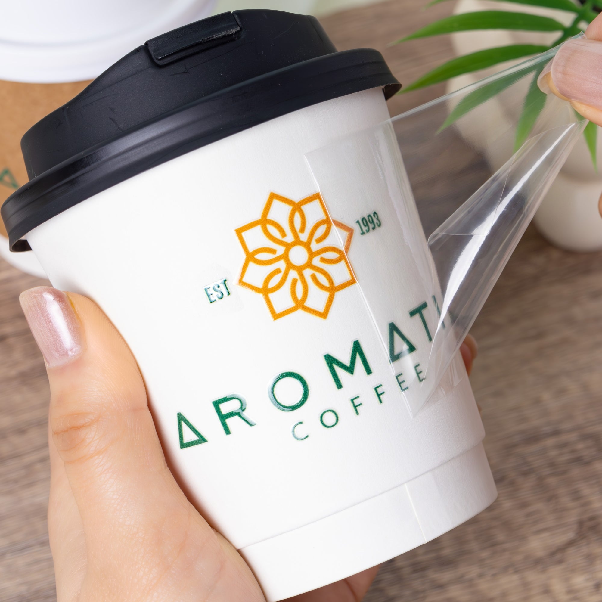 Pegatinas de Transferencia UV DTF Personalizadas - Calcomanías de Logo Comercial Impermeables19