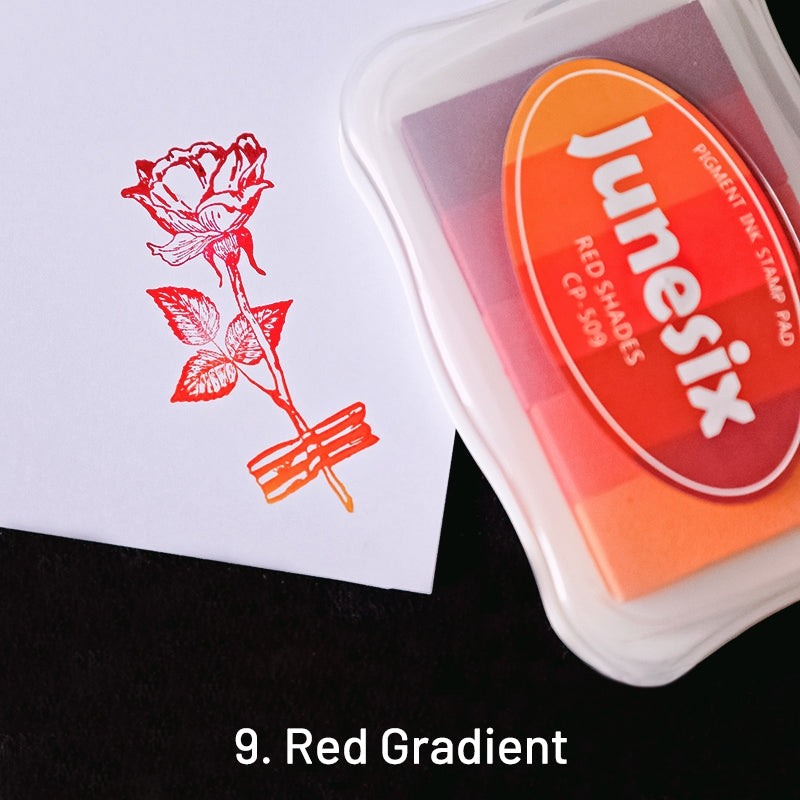 Almohadilla de Tinta Nacarada Multicolor con Degradado de 3 ColoresSKU-9