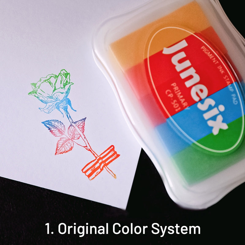 Almohadilla de Tinta de Gradiente Multicolor Nacarado de 3 Colores sku-1