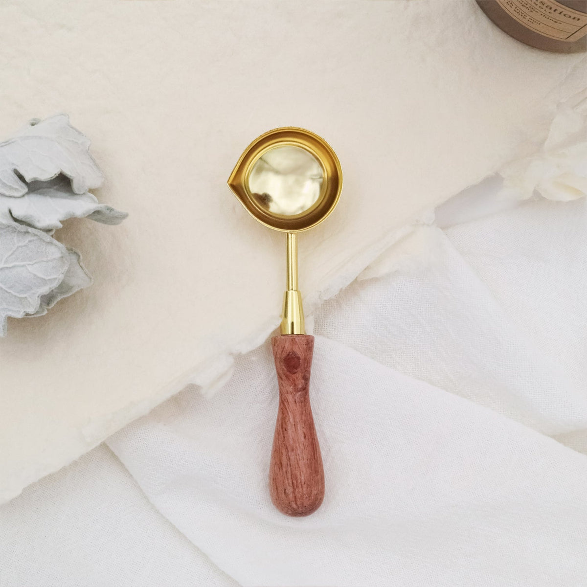 Stamprints Cuchara para Lacre de Madera Pequeña con Mango Corto 4